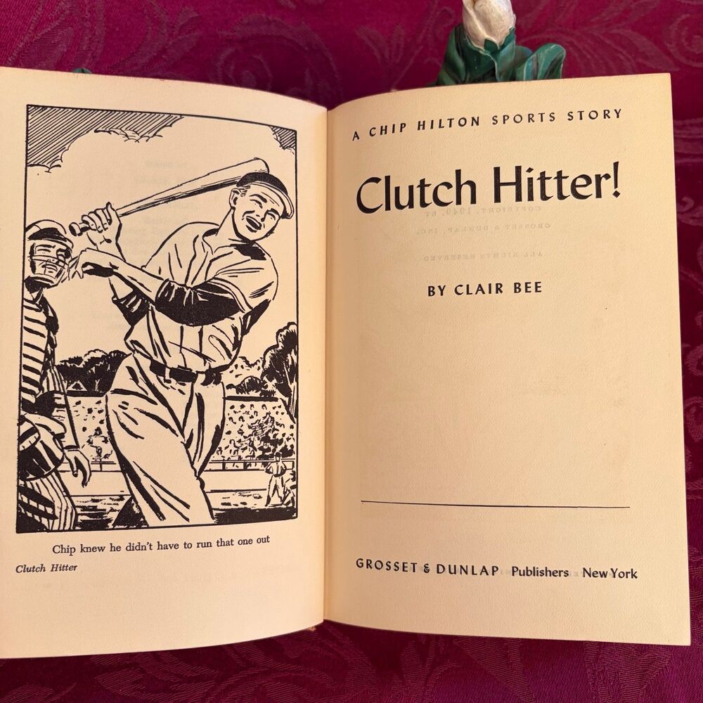 1949 Clutch Hitter! by Clair Bee, Vintage Book, Grosset & Dunlap - Picture 4 of 10